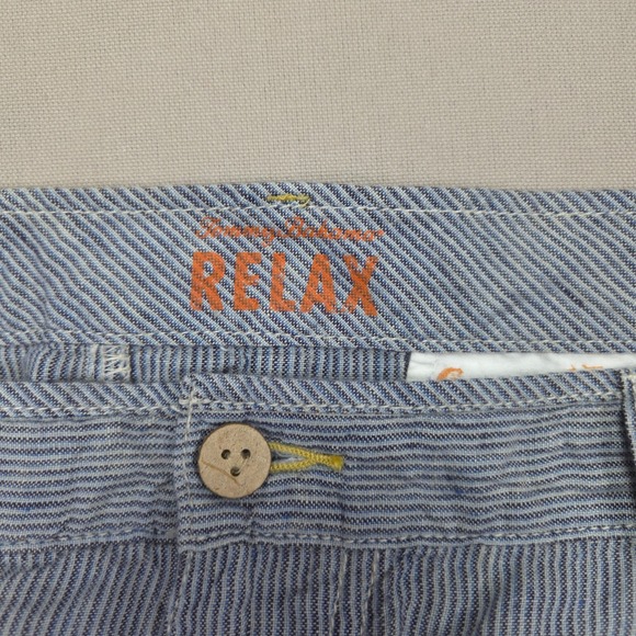 Tommy Bahama Relax Linen Striped Casual Shorts Beach Vacation Men's Size 44 - Picture 4 of 10